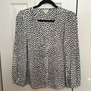J.Crew leopard dress shirt. Size 2